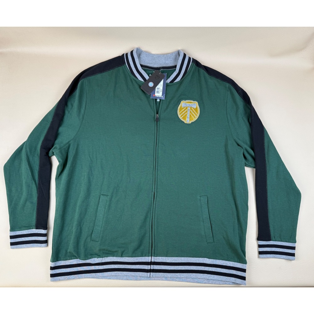 Fanatics 3XL Portland Timbers MLS Track Jacket Sporty Jersey Full Zip Green